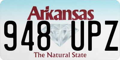 AR license plate 948UPZ