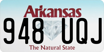 AR license plate 948UQJ