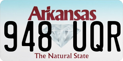 AR license plate 948UQR