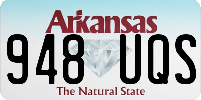 AR license plate 948UQS
