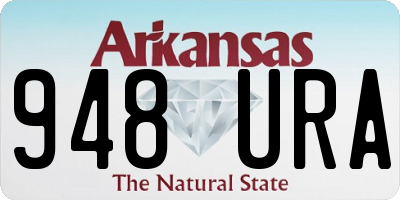 AR license plate 948URA
