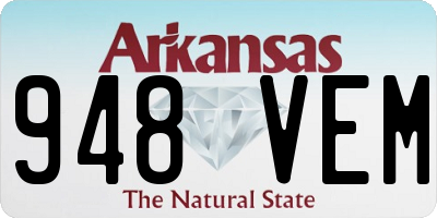 AR license plate 948VEM