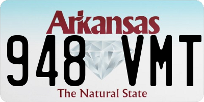 AR license plate 948VMT