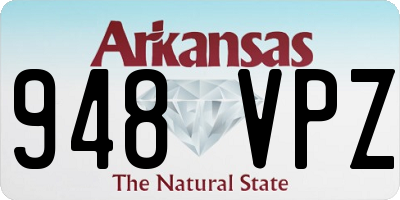 AR license plate 948VPZ
