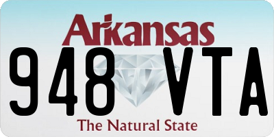 AR license plate 948VTA
