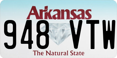 AR license plate 948VTW