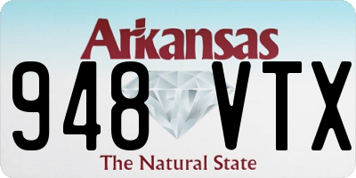 AR license plate 948VTX