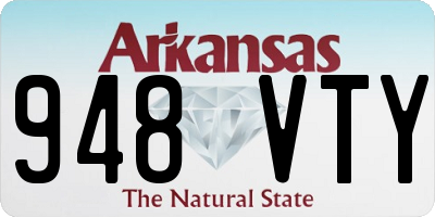 AR license plate 948VTY