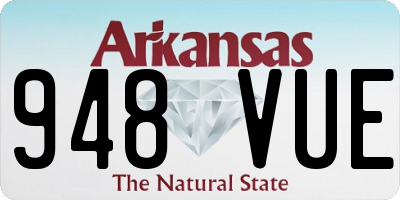 AR license plate 948VUE