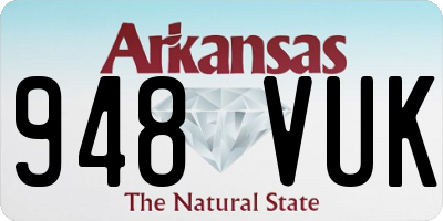 AR license plate 948VUK