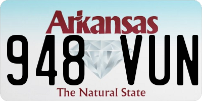 AR license plate 948VUN