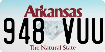 AR license plate 948VUU