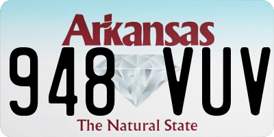AR license plate 948VUV