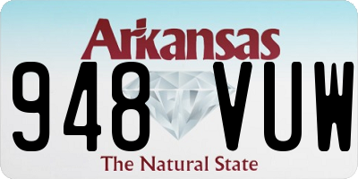 AR license plate 948VUW