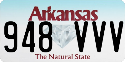 AR license plate 948VVV