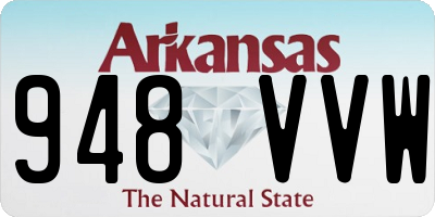 AR license plate 948VVW