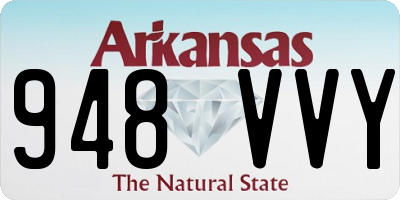 AR license plate 948VVY