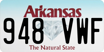 AR license plate 948VWF