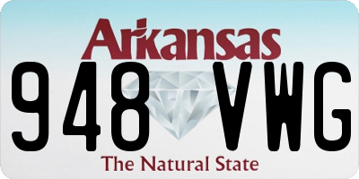 AR license plate 948VWG