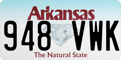 AR license plate 948VWK