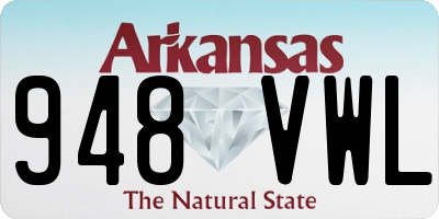 AR license plate 948VWL