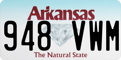 AR license plate 948VWM