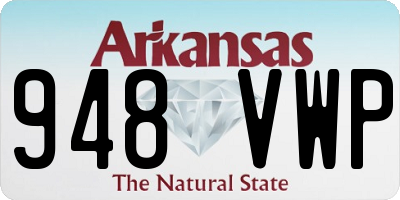 AR license plate 948VWP