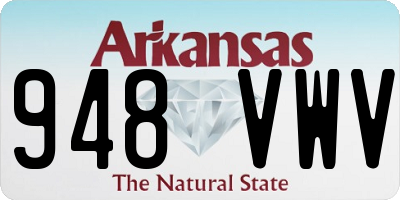AR license plate 948VWV