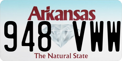 AR license plate 948VWW
