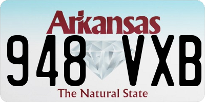 AR license plate 948VXB