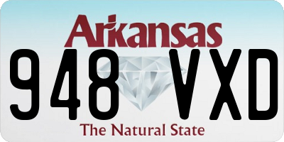 AR license plate 948VXD