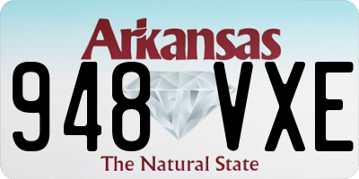 AR license plate 948VXE