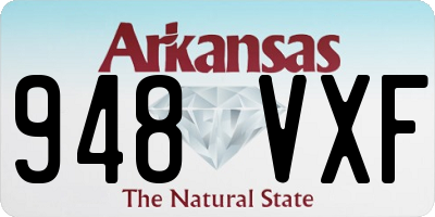 AR license plate 948VXF