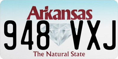 AR license plate 948VXJ