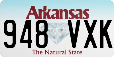 AR license plate 948VXK