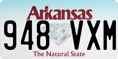 AR license plate 948VXM