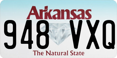 AR license plate 948VXQ