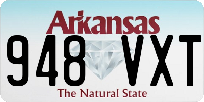 AR license plate 948VXT