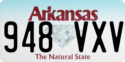 AR license plate 948VXV