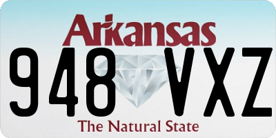 AR license plate 948VXZ