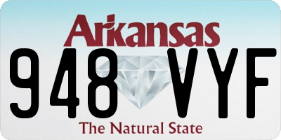 AR license plate 948VYF