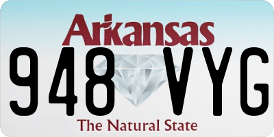 AR license plate 948VYG