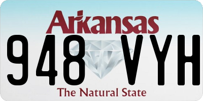 AR license plate 948VYH