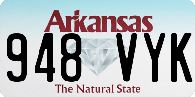 AR license plate 948VYK