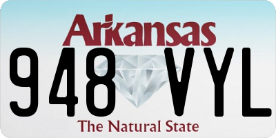 AR license plate 948VYL