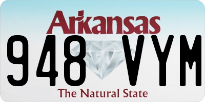 AR license plate 948VYM