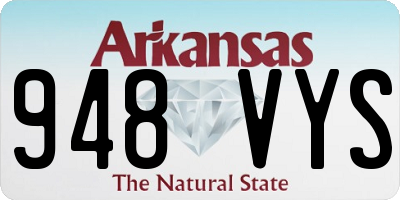 AR license plate 948VYS