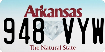 AR license plate 948VYW