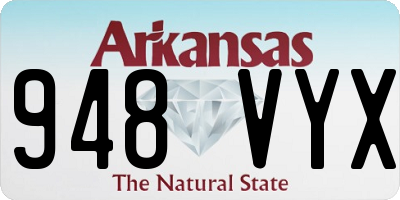 AR license plate 948VYX
