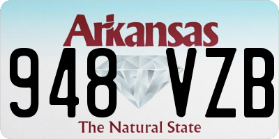 AR license plate 948VZB